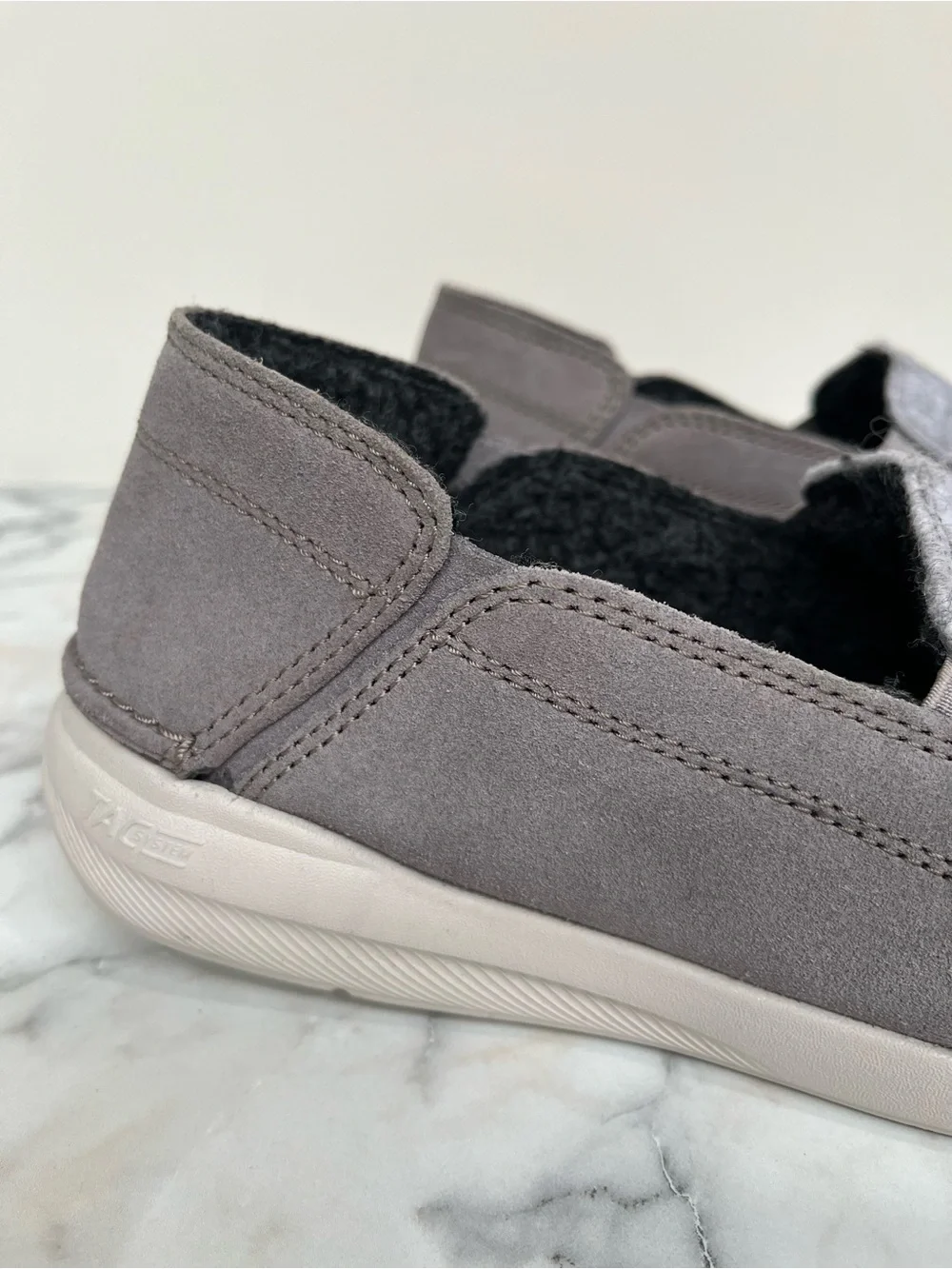 Clarks Men's Gorwin Step Grey Suede Loafers Slip On Shoes 26168646 Size 9.5